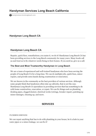handymanserviceslongbeach.com-Handyman Services Long Beach California