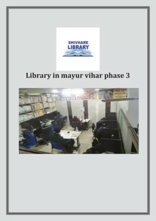Library in mayur vihar phase