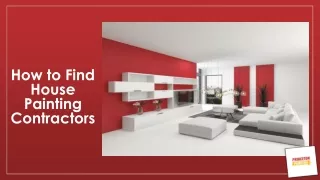 How to Find House Painting Contractors