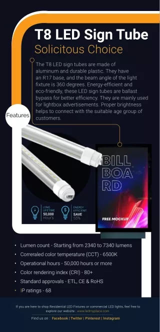 T8 LED Sign Tube Solicitous Choice