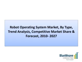 robot operating system market by type trend