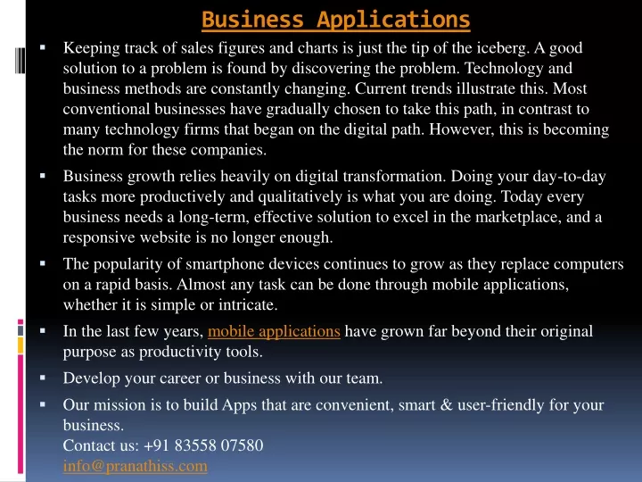 business applications