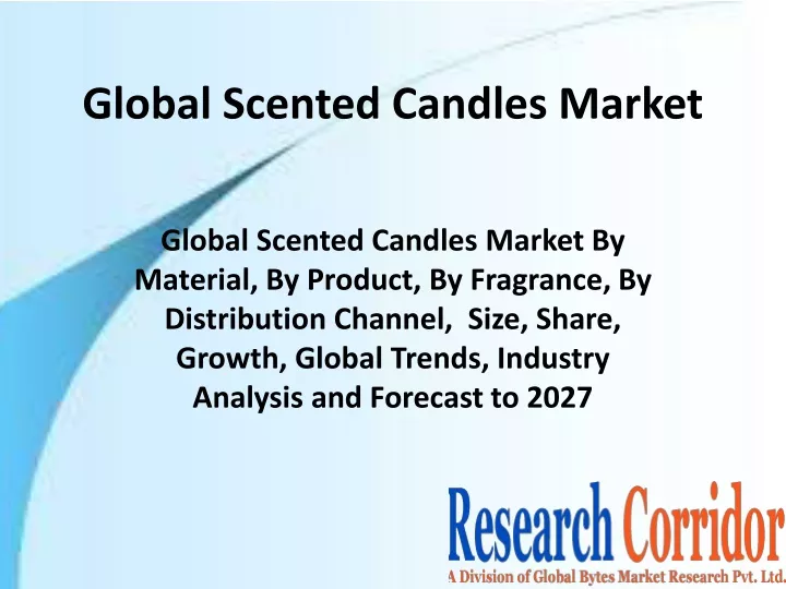 global scented candles market