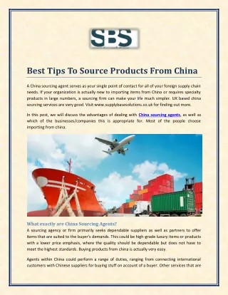 Know The Reason To Hire China Sourcing Agent in the UK