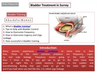 bladder treatment in surrey