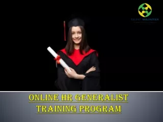 Online HR Generalist Training Program