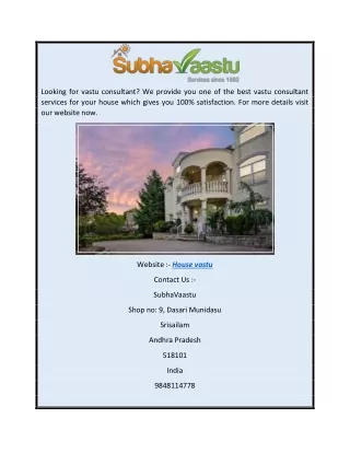 House vastu  Subhavaastu.com