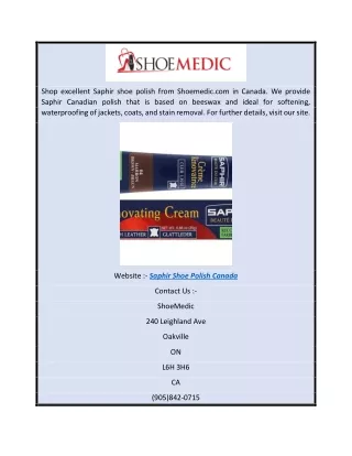 shop excellent saphir shoe polish from shoemedic