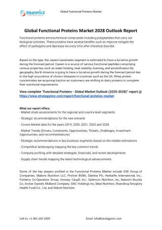 global functional proteins market