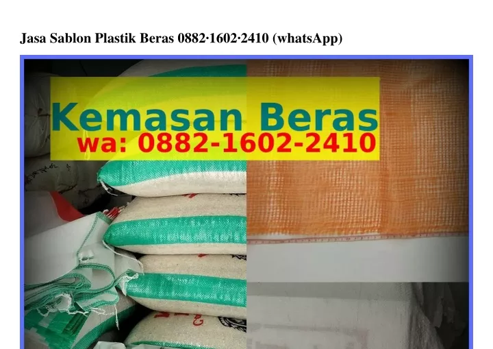 jasa sablon plastik beras 0882 1602 2410 whatsapp