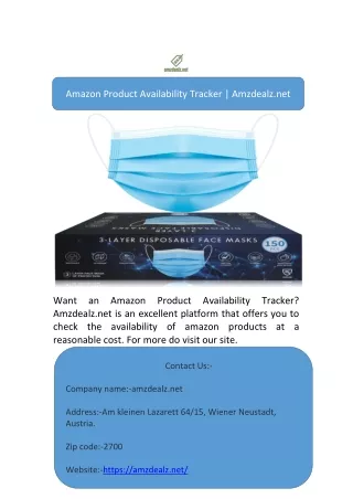 amazon product availability tracker amzdealz net