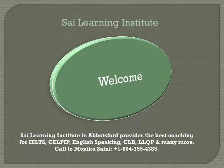 sai learning institute