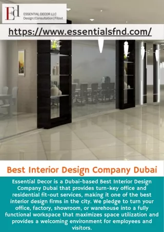 Best Interior Design Company Dubai