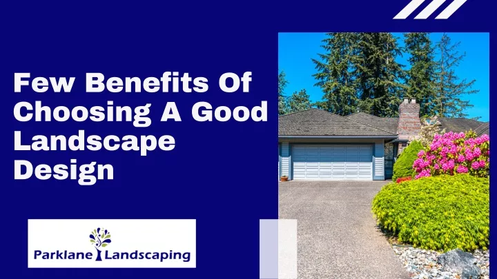 few benefits of choosing a good landscape design