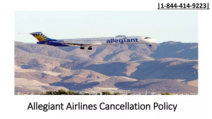 allegiant airlines cancellation policy