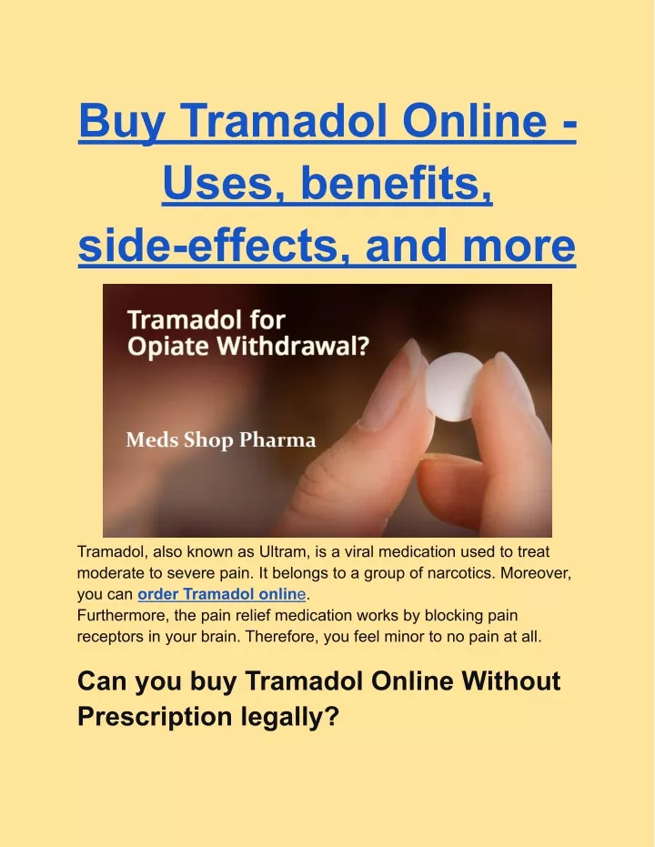 buy tramadol online uses benefits side effects