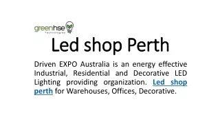 Led shop Perth