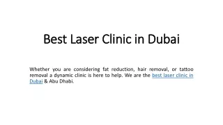 Best Laser Clinic in Dubai