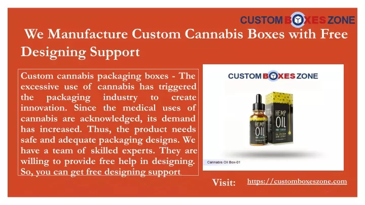 we manufacture custom cannabis boxes with free