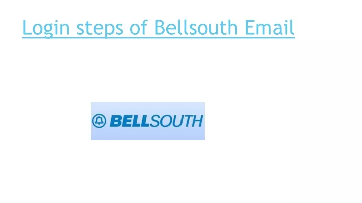 login steps of bellsouth email