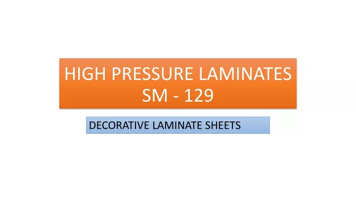 high pressure laminates sm 129