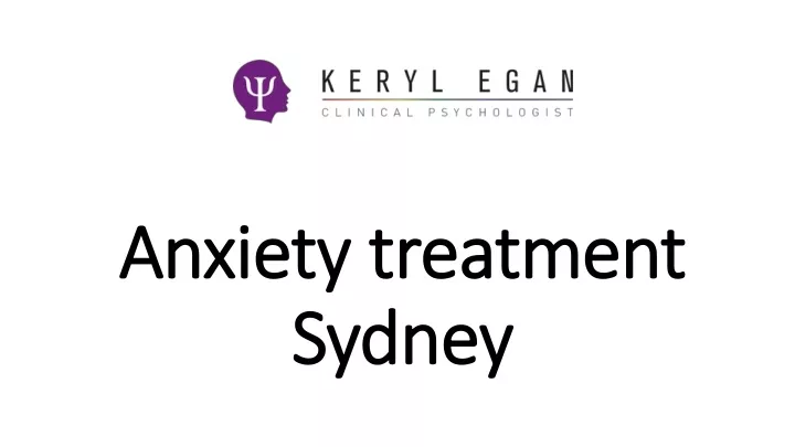 a nxiety treatment sydney