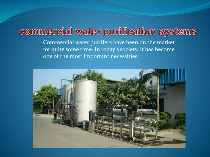 commercial water purification systems