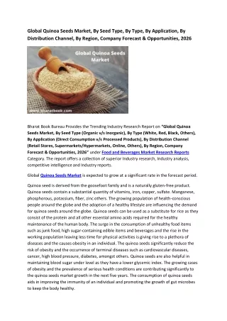 global quinoa seeds market by seed type by type