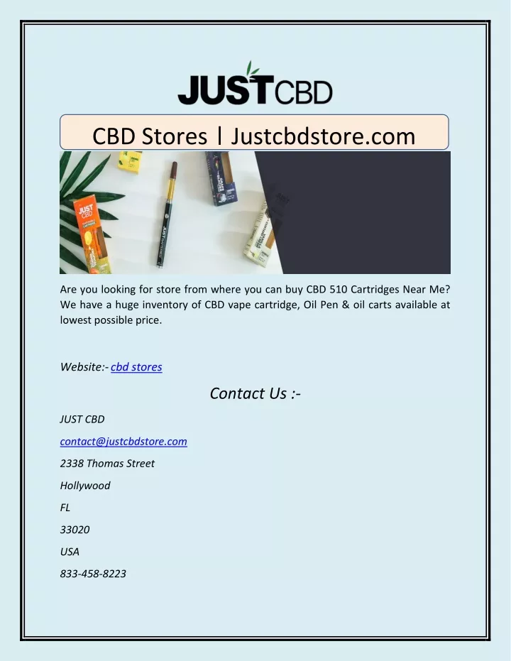 cbd stores justcbdstore com