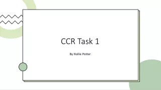 CCR Task 1