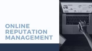 Online Reputation management