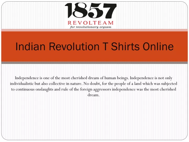 indian revolution t shirts online