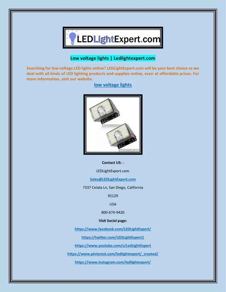 low voltage lights ledlightexpert com