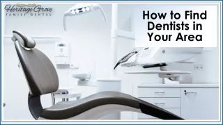 How to Find Dentists in Your Area