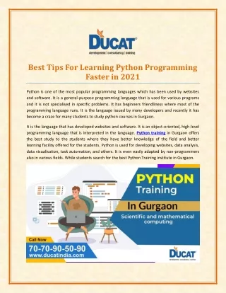 best tips for learning python programming faster