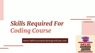 skills required for coding course
