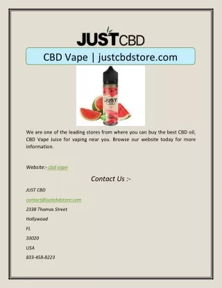 cbd vape justcbdstore com
