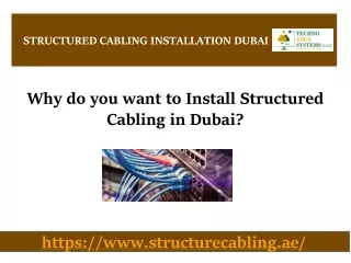 structured cabling installation dubai