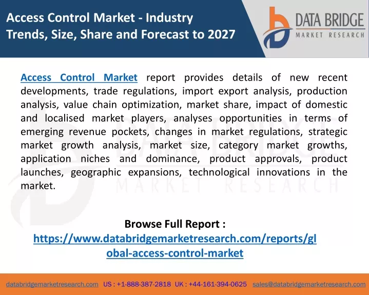 access control market industry trends size share