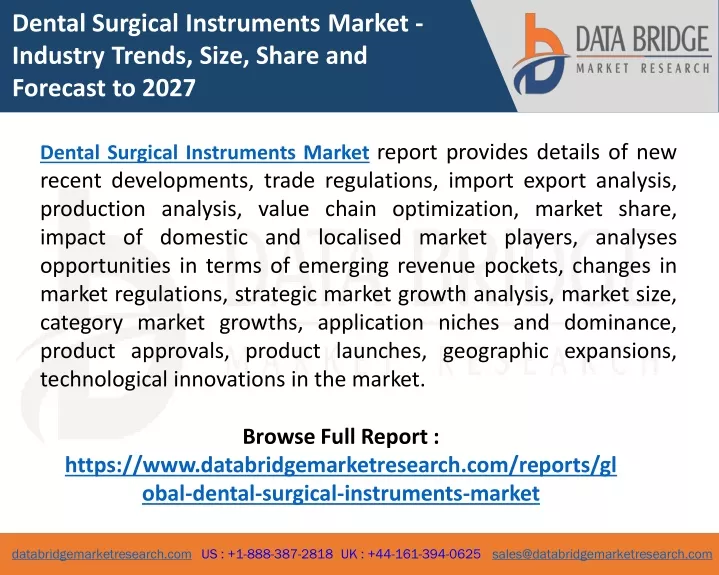 dental surgical instruments market industry