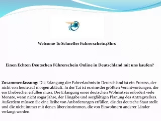 Einen Echten Deutschen Führerschein Online in Deutschland mit uns kaufen