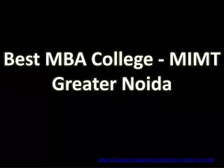 best mba college mimt greater noida