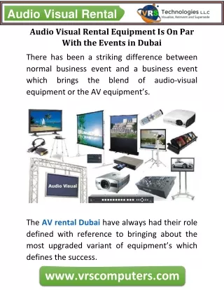 audio visual rental