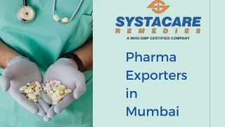 Best Pharma Exporters in Mumbai