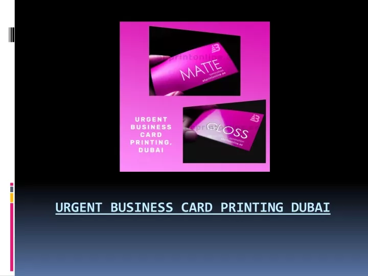 urgent business card printing dubai