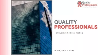 Software Testing Company | Quality Professionals