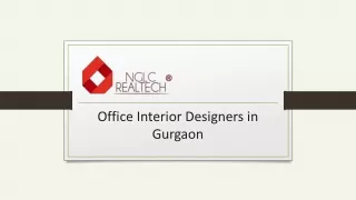 NGLC Realtech office Interior Designers in Gurgaon