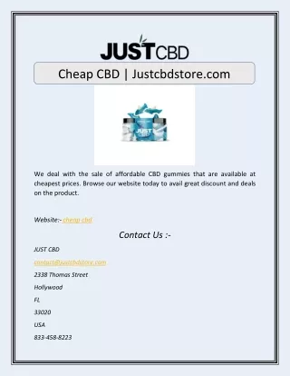cheap cbd justcbdstore com