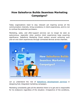 How Salesforce Builds Seamless Marketing Campaigns_