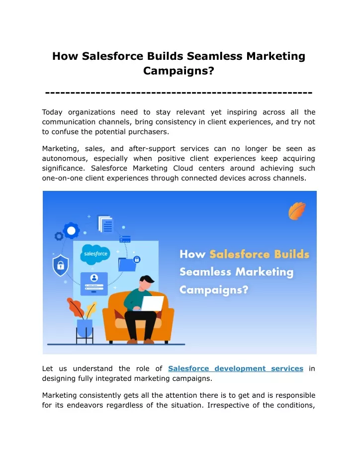 how salesforce builds seamless marketing campaigns